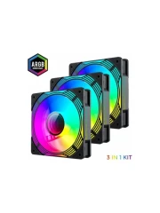 فن کیس گیم مکس مدل KF300 Black RGB