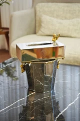 جا دستمالی فرشته استیل برنج وارداتی کد 6904SB