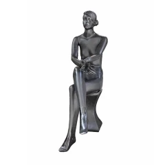مانکن فایبرگلاس زنانه نشسته