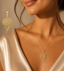 گردنبند گل داوودی