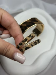بنگل و گوشواره پلنگی پاییزه/تکی و ست