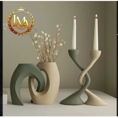 گلدان و جاشمعی