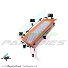 فیلنر هوا رنو کپچر  OEM : 165467674R /سومیتا فیلتر‌