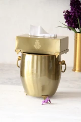 سطل و دستمال گلد هندی وارداتی کد 12982G