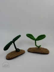 گیره مو بافنتی دستی طرح جوانه