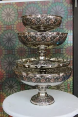 سرویس پذیرایی مسی کروم تراش مه گل