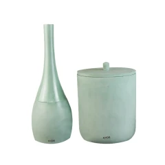 ست فرچه و سطل سرویس بهداشتی AXOR (آکسور) مدل دبورا رنگ فیروزه ای (psetsca02)