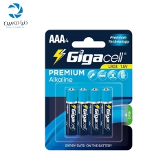 باتری نیم قلمی گیگاسل مدل Premium Alkaline بسته 4 عددی
