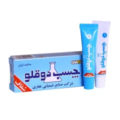 چسب دوقلو غفاری بیرنگ وزن 20 گرم