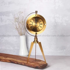 ساعت رومیزی ارتمیس گلد پایه دار