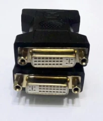 برل دوسر ماده رابط بین دو کابل DVI Convert two ends of the interface material between two DVI cables