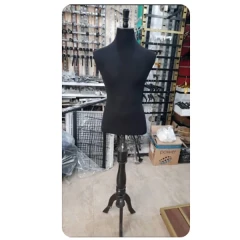 مانکن نیم تنه فایبرگلاس مردانه پایه چوبی