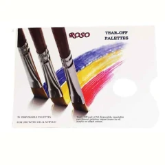 پالت رنگ یکبار مصرف 35 برگ roso