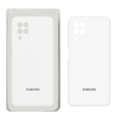 قاب سیلیکون اورجینال پاک کنی سفید Samsung galaxy a22 4G