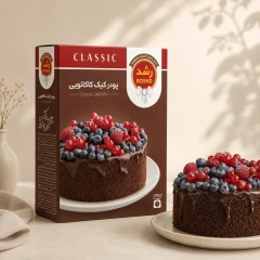 پودر کیک کاکائویی شرکت رشد 500 گرمی