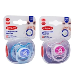 پستانک النا شب تاب فندوقی طرح ستاره 0-6 ماه بی بی لند babyland کد 480