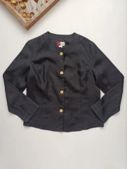 کت تک زنانه لینن برند COLLECTION by JENNIFER MOORE استوک اورجینال رنگ مشکی