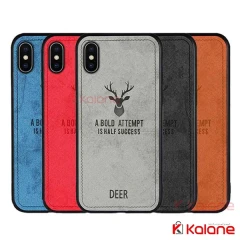 قاب پارچه ای Apple iPhone X مدل گوزنی