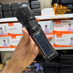چراغ قوه خورشیدی تاکتیکال و چندکاره اسمال سان مدل ZY-X46 با برد 750 متر و شارژدهی بسیار بالا