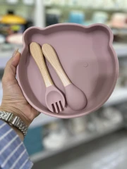 ظرف غذای کودک سیلیکونی استپ دار