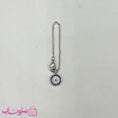 آویز ساعت زنانه ysx نگیندار نقره ای کد 1991