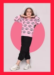 ست بلوز شلوار دخترانه چاپی کد 251 | فروشگاه پوشاک ابریشم کیدز | abrishamkids