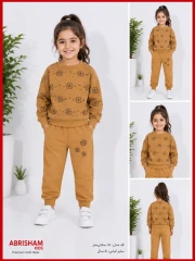 ست بلوز شلوار دخترانه از جنس سلانیک کد151 | فروشگاه پوشاک اتبریشم کیدز | abrishamkids