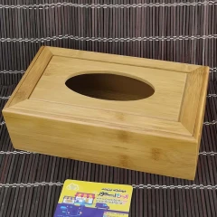 جا دستمال کاغذی درب مگنتی بامبو