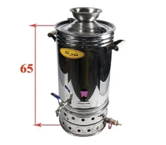 سماور گازی استیل 33 لیتری (شمعک دار)