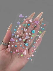 نگین چسبی قلبی