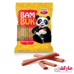 بیسکوئیت رولی خامه توت فرنگی بام بوک آ ب کا 200 گرمی ABK BAMBUK