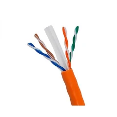 کابل شبکه نگزنس Cat6 UTP تمام مس تست فلوک پرمننت با روکش PVC حلقه 305 متری
