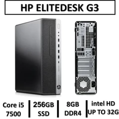 مینی کیس استوکG3 اچ پیCore i5 نسل هفتمUSED MINI CASE HP ELITEDESK G3/CPU Core i5 7500/RAM8 /SSD 256M2