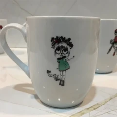 ماگ چینی نسترن طرح دختر