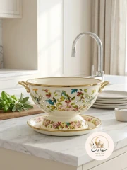 ست آبکش و دیس طرح پرنده
