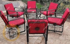 مبل باغی فلزی مدل ویلا
