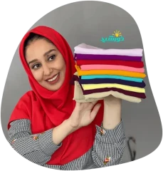 مقنعه ساده کرپ