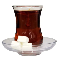 شمع چای نعلبکی قند پهلو دکوری تزئینی گیفت