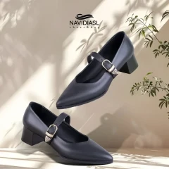 کفش چرم زنانه مدل سانای کد 3023009