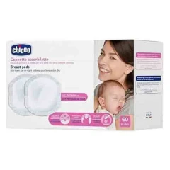 پد سینه آنتی باکتریال ایتالیایی چیکو Antibacterial Chicco حداکثر محافظت از سینه 60 عدد