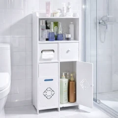 استند شِلف کابنیتی چندمنظوره ضد آب مناسب توالت و حمام مدرن و کاربردی