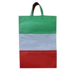 ساک دستی سوزنی دسته دار بزرگ طرح پرچم ایران پارچه اسپان کد 10484806