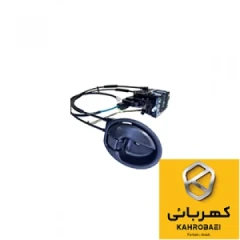مجموعه قفل و دستگیره داخلی در عقب راست مشکی (کابلی) - برنز ساینا / ساینا S / کوئیک / کوئیک S
