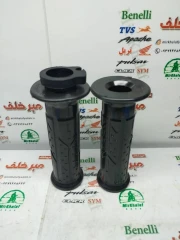 لاستیک سر دسته فرمان گاز و کلاچ با استخوانی موتور پالس ns 150 200 ان اس و as 150 ای اس و rs ار اس اصلی (جفتی)