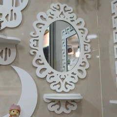 آینه کنسول بیضی کوچک ضدآب حمام و توالت