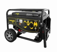 موتور برق 3 کیلووات ویگو بنزینی استارتی چرخدار تکفاز مدل Wego- WG4500EW