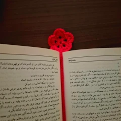 بوکمارک نشانگر کتاب فانتزی گل پنج پر قلب دار