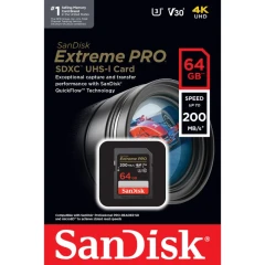 کارت حافظه SanDisk Extreme PRO SDXC UHS-I 64GB