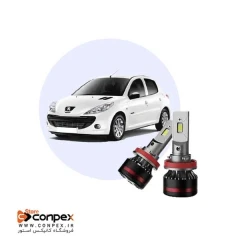 لامپ هدلایت پژو 207 سفید یخی برای مه شکن، پروژکتور با گارانتی | اورجینال (2عددی)