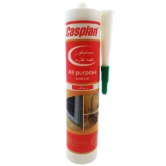 چسب سیلیکون همه کاره کاسپین شفاف حجم 330 میلی لیتر